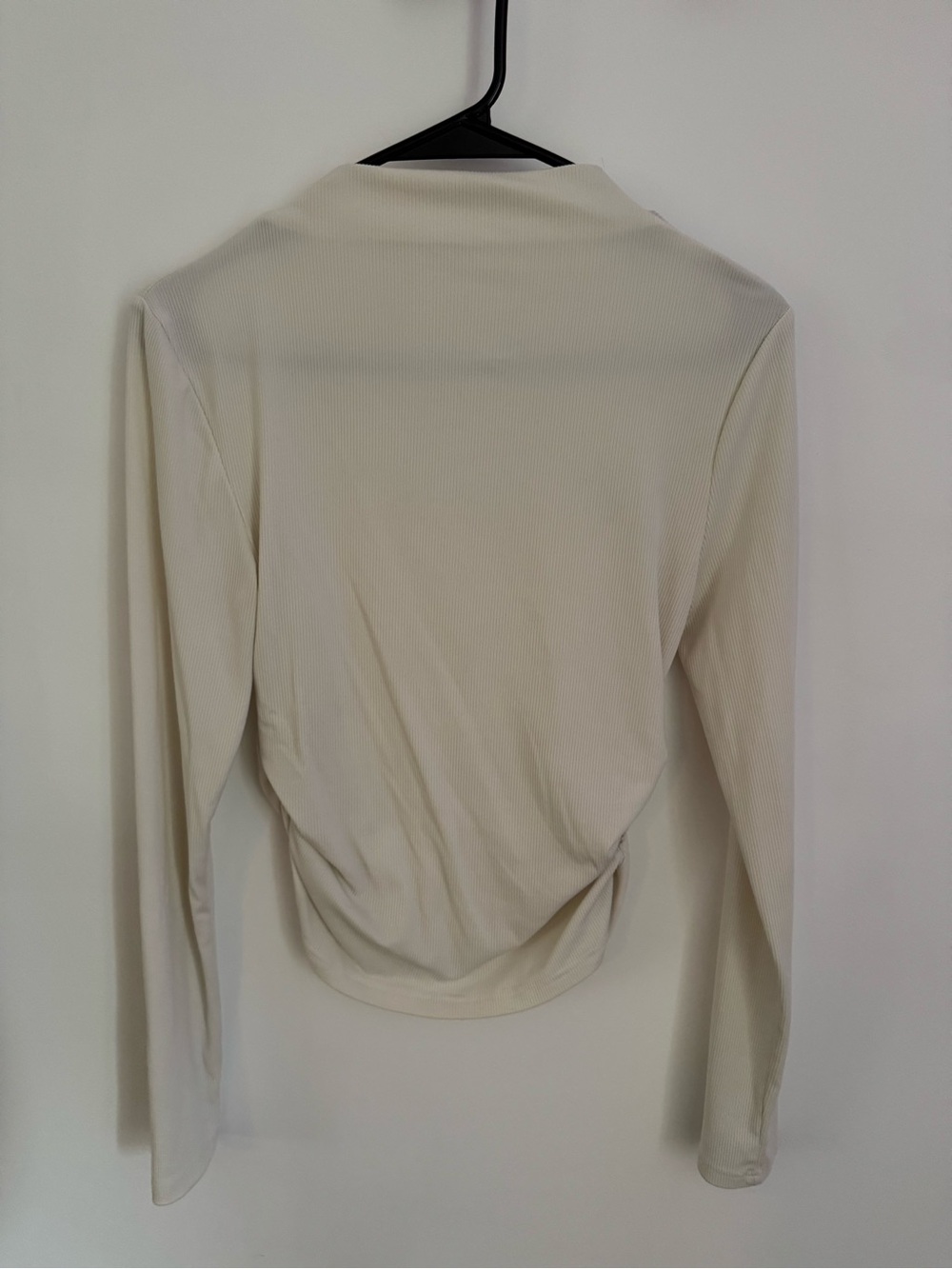 Women’s Long Sleeve Cream Top - Minimal Modern Style